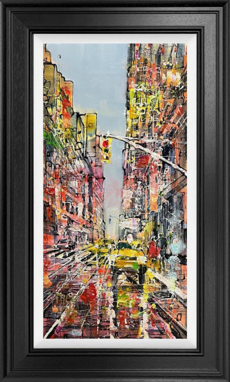 Heading Downtown - Original - Framed Heading Downtown - Original - Framed