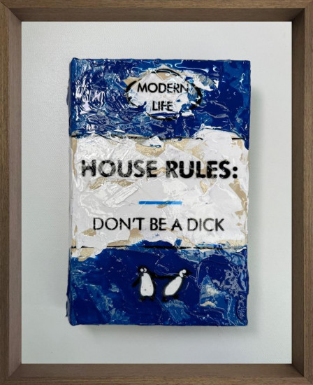 House Rules - Mini 3D Storybook - Original - Framed House Rules - Mini 3D Storybook - Original - Framed