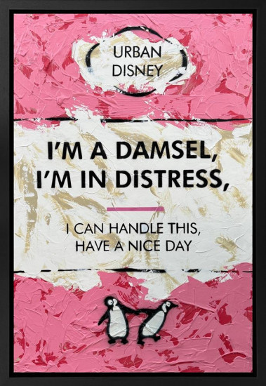 I'm A Damsel - Original - Framed I'm A Damsel - Original - Framed