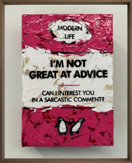 I'm Not Great At Advice - 3D Storybook - Original - Framed I'm Not Great At Advice - 3D Storybook - Original - Framed