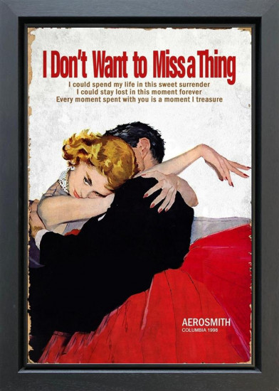 I Don't Want To Miss A Thing - Original - Framed I Don't Want To Miss A Thing - Original - Framed