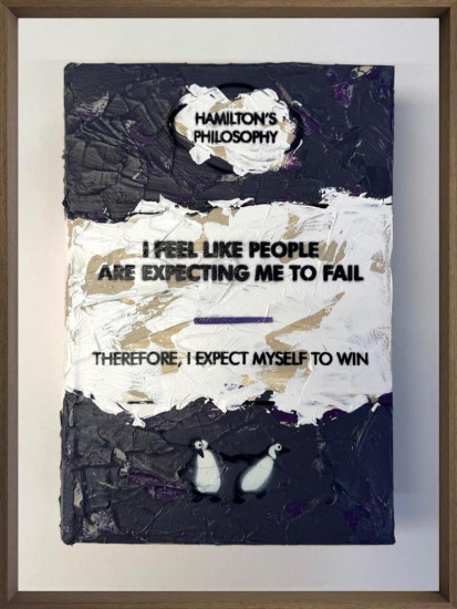 I Expect Myself To Win - 3D Storybook - Original - Framed I Expect Myself To Win - 3D Storybook - Original - Framed
