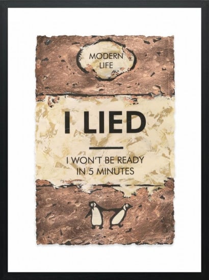 I Lied... - Bronze Leafed - Limited Edition - Black Framed