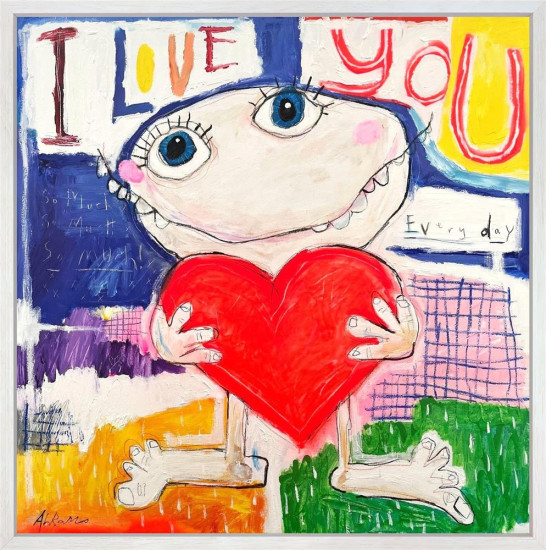 I Love You. - Original - Framed