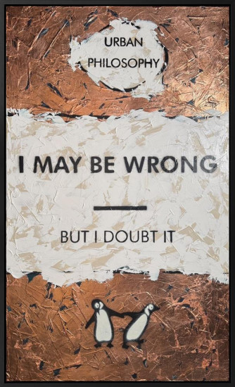 I May Be Wrong - (XL Size) - Original - Framed I May Be Wrong - (XL Size) - Original - Framed