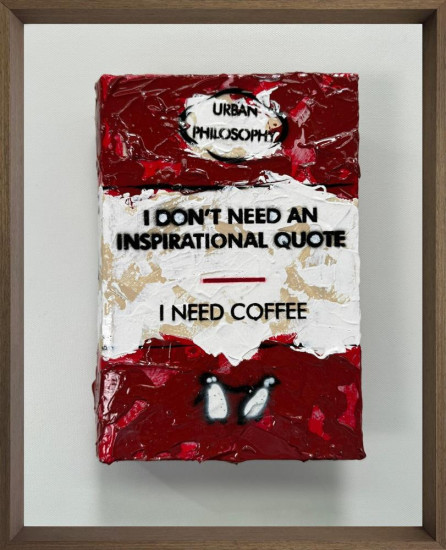 I Need Coffee - Mini 3D Storybook - Original - Framed I Need Coffee - Mini 3D Storybook - Original - Framed