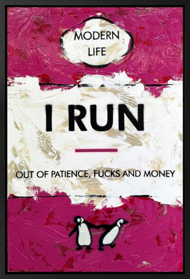 I Run - Original - Framed I Run - Original - Framed
