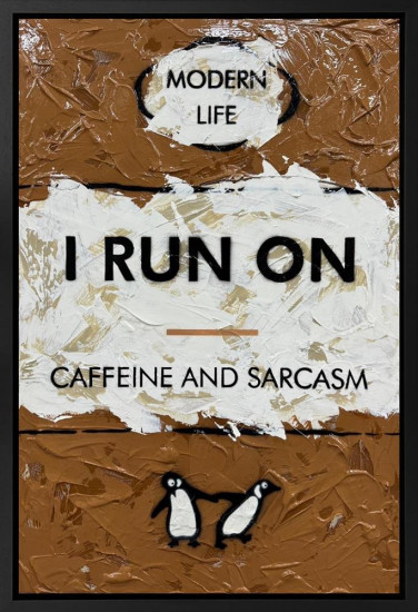 I Run On... - Original - Framed I Run On... - Original - Framed