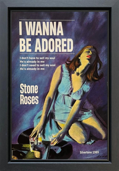 I Wanna Be Adored - Original - Black Framed