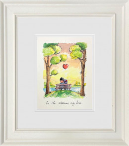 In The Stillness, Only Love - Sketch - Original - Framed