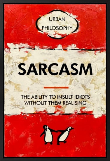 Insult Idiots Without Them Realising - Original - Framed Insult Idiots Without Them Realising - Original - Framed