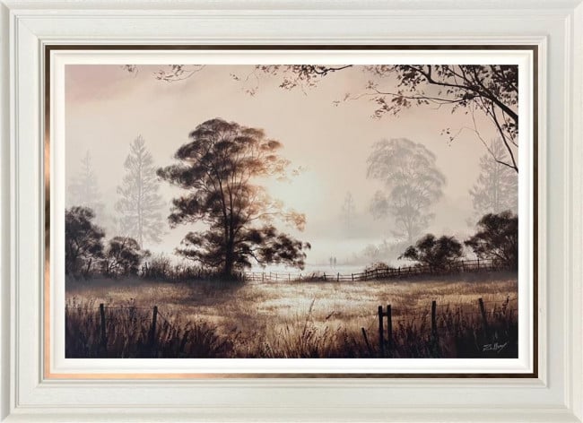 Into The Mystic - Original - White Framed Into The Mystic - Original - White Framed