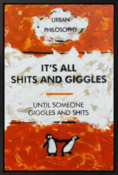 It's All Shits And Giggles - Original - Framed It's All Shits And Giggles - Original - Framed