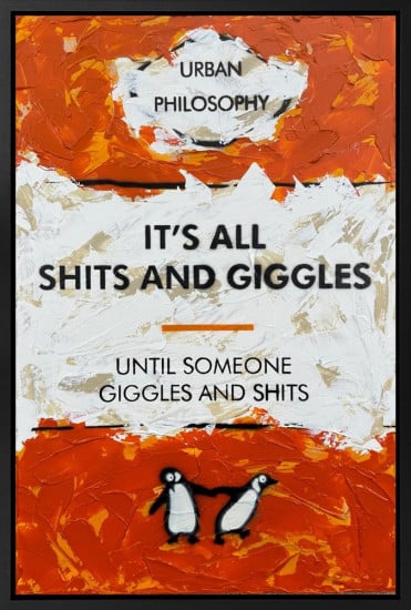 It's All Shits And Giggles - Original - Framed It's All Shits And Giggles - Original - Framed