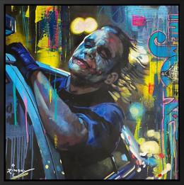 Joker Escapes - Original - Black Framed