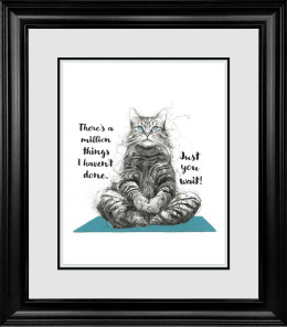 Just You Wait - Original - Black Framed