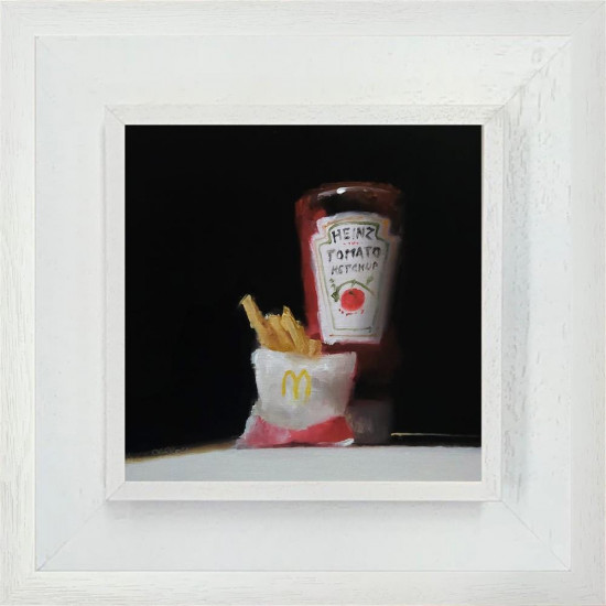 Ketchup And Chips - Original - Framed Ketchup And Chips - Original - Framed
