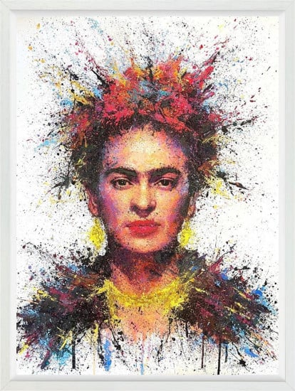 Kahlo - Original - White Framed Kahlo - Original - White Framed