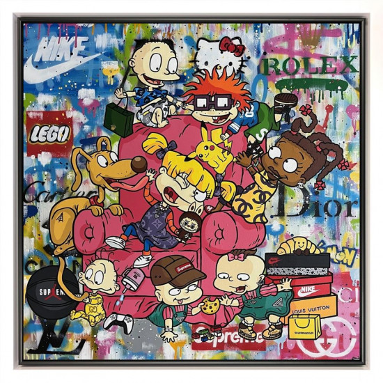 Kids Will Be Kids - Original - Framed Kids Will Be Kids - Original - Framed