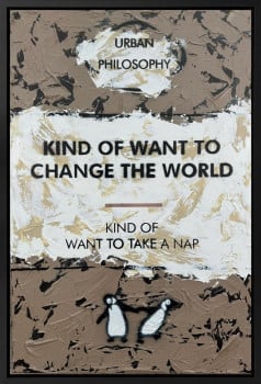 Kind Of Want To Change The World - Original - Framed Kind Of Want To Change The World - Original - Framed