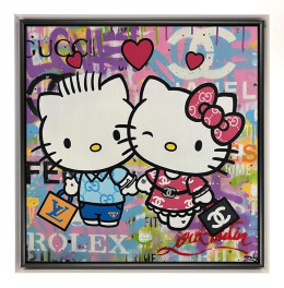 Kitty Love - Original - Framed