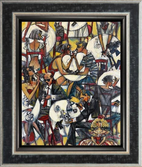 Las Meninas Coffee - Original - Framed Las Meninas Coffee - Original - Framed