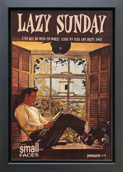 Lazy Sunday - Original - Black Framed