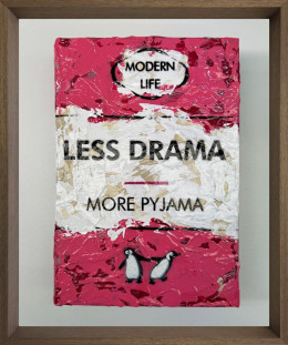 Less Drama  - Mini Storybook - Original - Framed