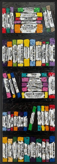 Life's A Bookcase -  (XL Size) - Original - Framed