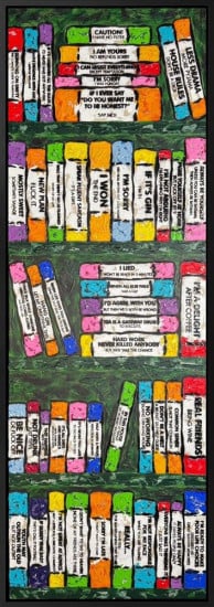 Life's A Bookcase VXII - XL - Original - Framed Life's A Bookcase VXII - XL - Original - Framed