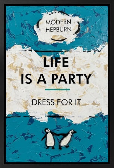 Life Is A Party - Original - Framed Life Is A Party - Original - Framed