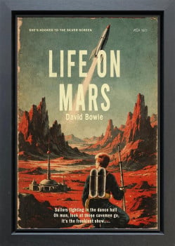 Life On Mars - Original - Framed Life On Mars - Original - Framed