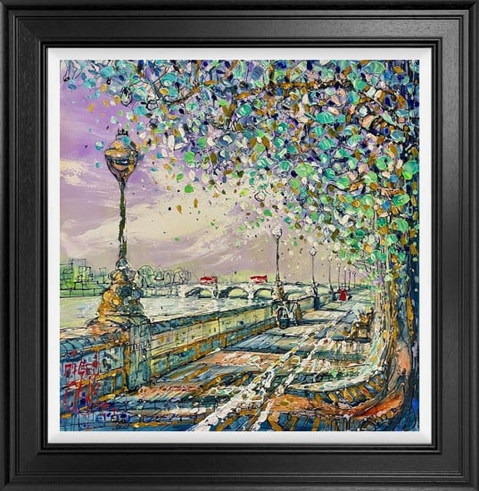 Life Under The Lampposts - Original - Framed Life Under The Lampposts - Original - Framed