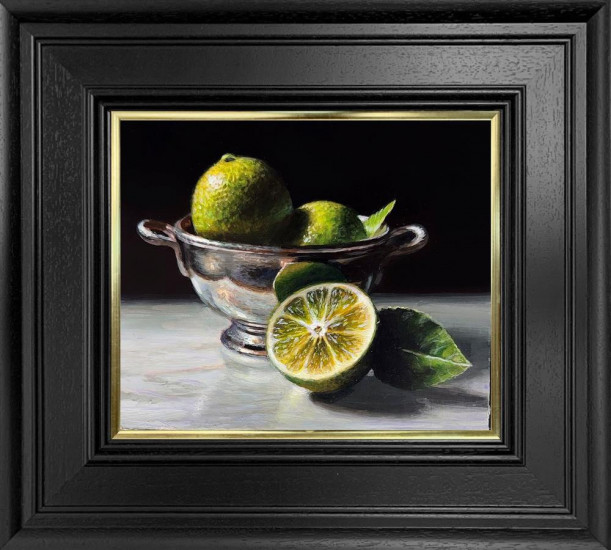 Limes In Bowl - Original (ONR0007) - Framed Limes In Bowl - Original (ONR0007) - Framed