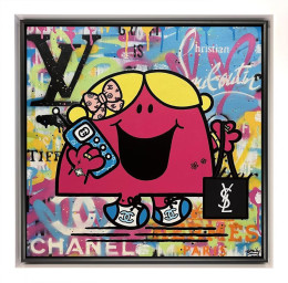 Little Miss Luxury - Original - White Framed