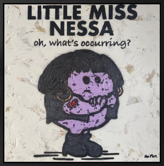 Little Miss Nessa - Original - Framed Little Miss Nessa - Original - Framed