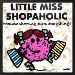 Little Miss Shopaholic - The Untold Stories - Original - Black Framed
