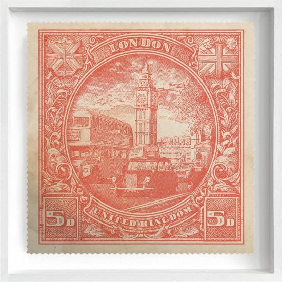 London - Limited Edition - White Framed London - Limited Edition - White Framed