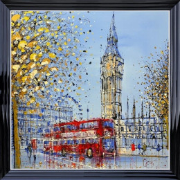 London Days - Original - Black Framed