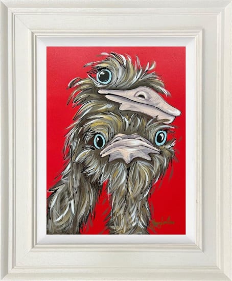 Love Birds - Original - Framed Love Birds - Original - Framed