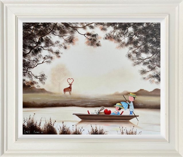 Love Found Us - Original - White Framed Love Found Us - Original - White Framed