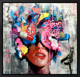 Love Hurts - Original - Framed