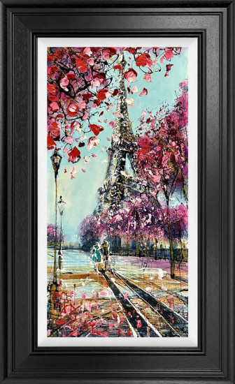 Love In Paris - Original - Framed Love In Paris - Original - Framed