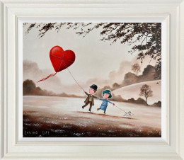 Loving Life - Original - White Framed