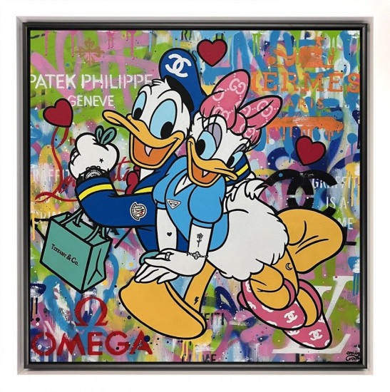 Lucky In Love - Original - White Framed Lucky In Love - Original - White Framed