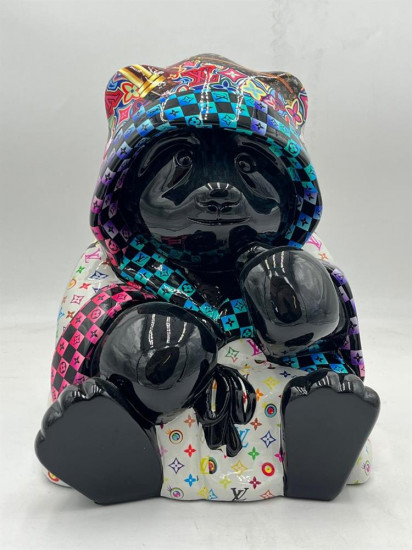 LV Boxing Panda I - Original Sculpture LV Boxing Panda I - Original Sculpture