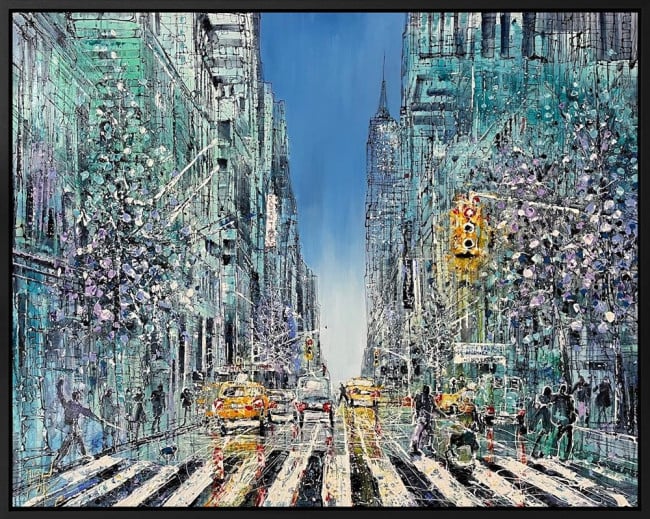 Manhattan Routes - Original - Framed Manhattan Routes - Original - Framed