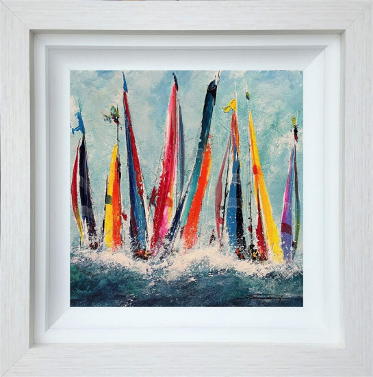 Marine Melodies - Original - White Framed Marine Melodies - Original - White Framed