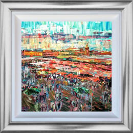 Market Trading - Original - Framed