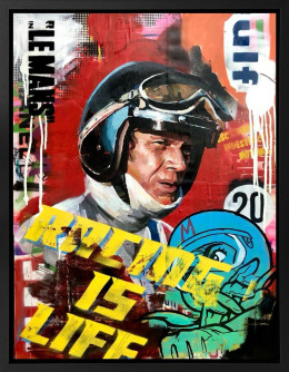McQueen In Le Mans - Original - Framed